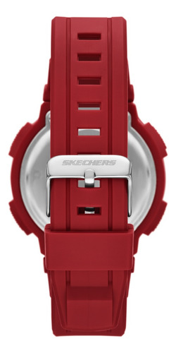 Reloj Hombre Skechers Sr1177 De Poliuretano Rojo Fondo Pantalla Positiva