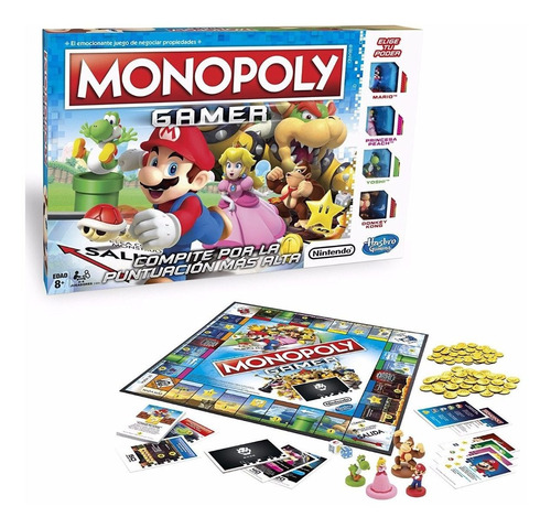 Súper Mario Monopolio Gamer, Hasbro C1815