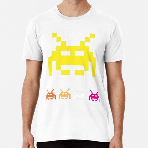 Remera Juego Clásico De Space Invader Algodon Premium