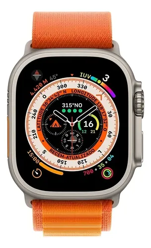 Apple Watch Ultra Titanium Loop Alpina Orange Ready