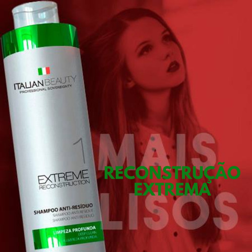 Shampoo Reconstrutor Italian Beauty AntirresĂduos 1000ml