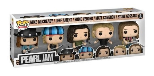 Funko Pop Pearl Jam 5pk Eddie Vedder Mccready Ament Cameron 