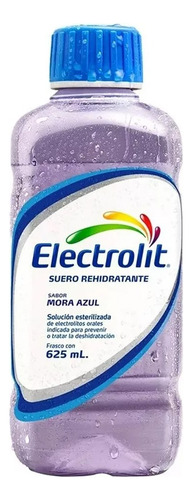 Suero Rehidratante Electrolit Mora Azul 6 Pzs De 625 Ml