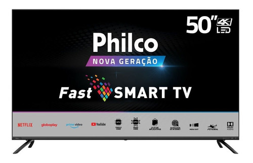 Smart Tv Philco 50 Polegadas 4k Led Ptv50g70sblsg