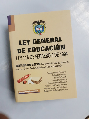 Imagen 2 de 4 de Ley General De Educacion Original