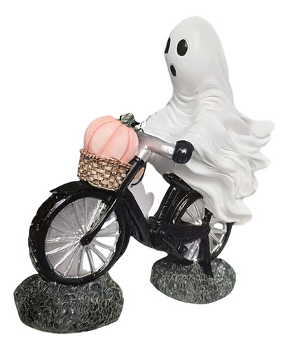 Estatua De Ciclista Fantasma Para Decoración De Halloween
