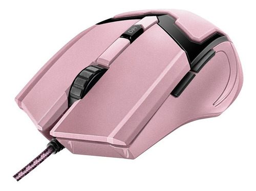 Mouse Gamer Trust Gxt 101 Gav / Rosado/ 4800 Dpi/ 6 Botones