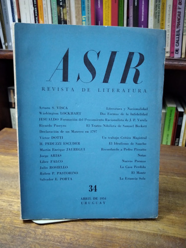 Asir. Revista Literaria Nº 34 (uruguay)