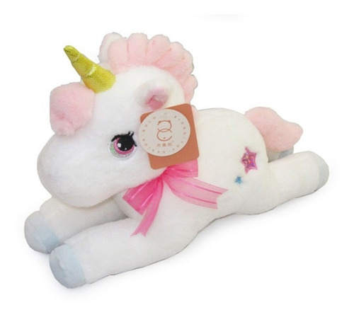 Peluche Unicornio  Echado 36 Cm