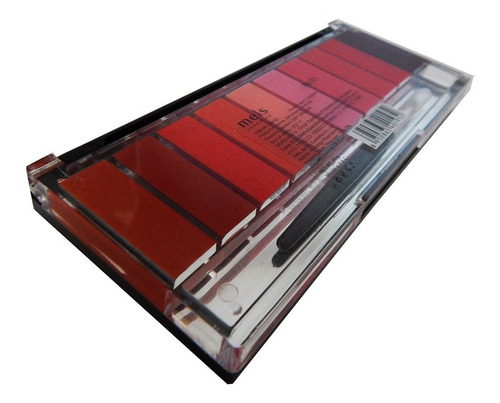 Imagen 7 de 9 de Paleta De 10 Brillos Labiales Tonos Rojos Y Marrones - Meis