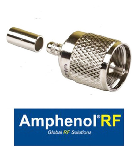 Conector Uhf Macho Lmr240 Crimp -amphenol 50 Ohm
