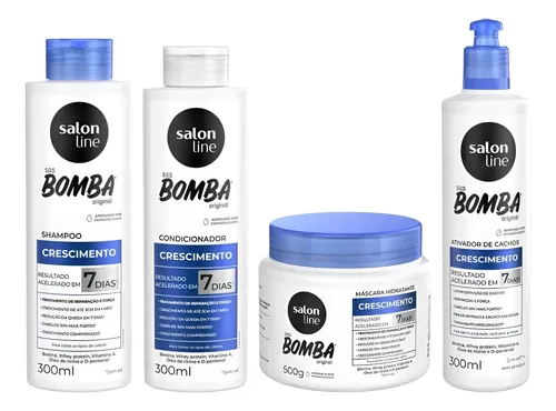 Kit Crescimento  Sos Bomba 300ml Com Ativador Salon Line