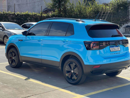 Imagem 7 de 15 de Volkswagen T-cross 2020 1.4 Highline 250 Tsi Aut. Azul Bebe