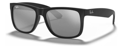 Ray Ban Rb4165n Justin Negro Mate Plateado Espej