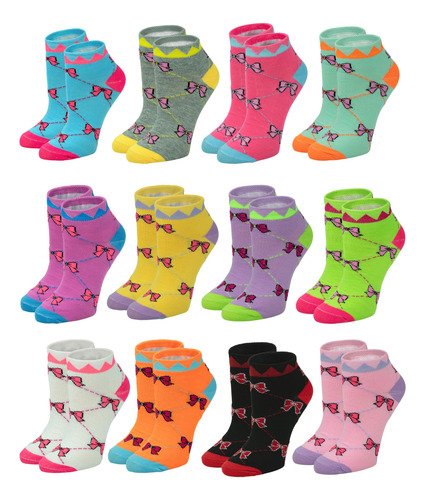 Paquete De 48 Calcetines De Tobillo Para Mujer Cómodos