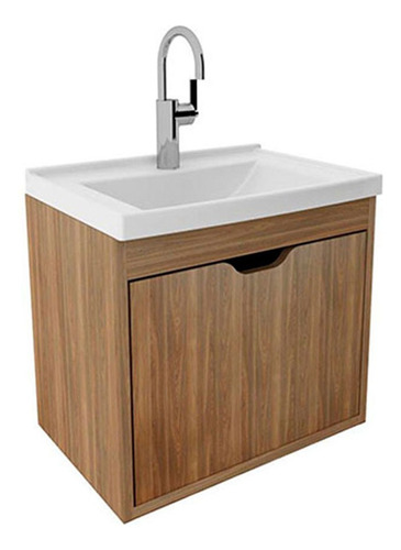 Mueble De Baño Con Lavamanos Graz Teca