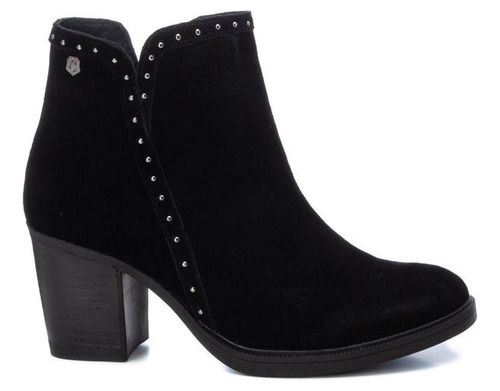 Botines Cuero Ximena-6-40 Negro