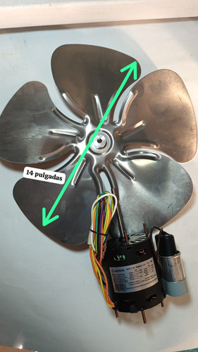 Motor 1/12hp Coldtek C/aspa 14 Voltaje Dual 110/220vac