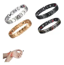 Comprar Pulsera Biomagnetica Germanio Con 4 Elementos  Acero Inoxida