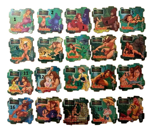 Tazos Tarzán Serenito Año 1999/2000