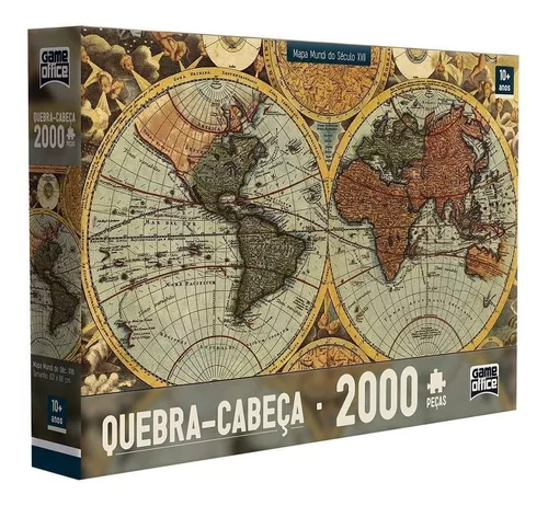 Quebra-cabeça do mapa do Mundo (Teacher-Made) - Twinkl