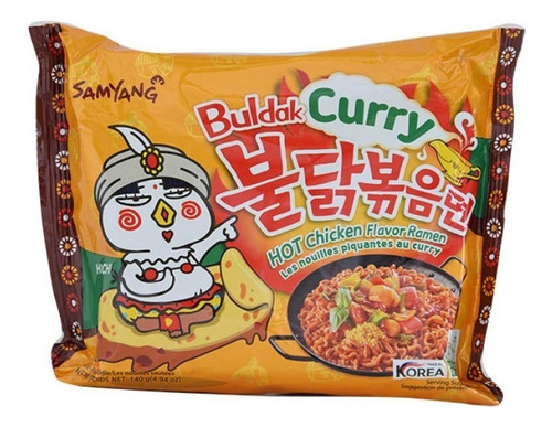 Ramen Coreano De Pollo Sabor Curry, Samyang, 140 G