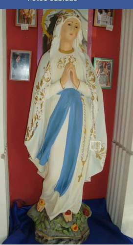 Virgen De Lourdes De Arte Sacro En 60 Cms De Alto