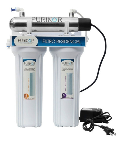 Filtro Purificador De Agua 3 Etapas Punto De Uso Pkf-3uv
