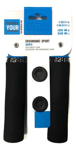 Manopla Shimano Pro Espuma Trava, ergonómico, con cierre deportivo, color negro