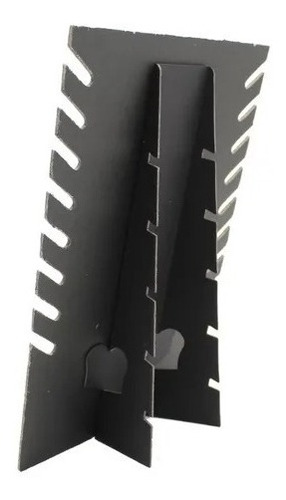 Imagen 5 de 5 de Exhibidor Mostrario 8 Cadenas Collar Terciopelo Negro
