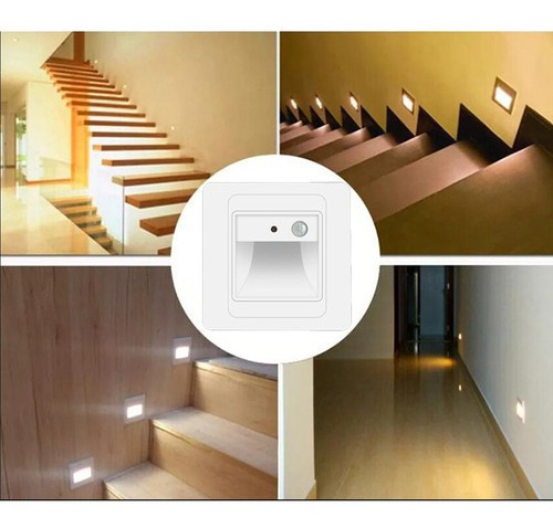 Imagen 8 de 10 de Lámpara De Pared Con Sensor De Escalera De 5 Piezas, Lámpara