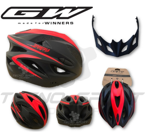 Casco Gw Ciclismo Bicicleta Montaña Ruta Patinaje Ajustable