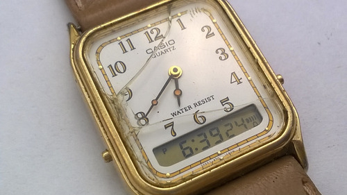 Reloj Casio Digi Ana Dorado Vintage Único