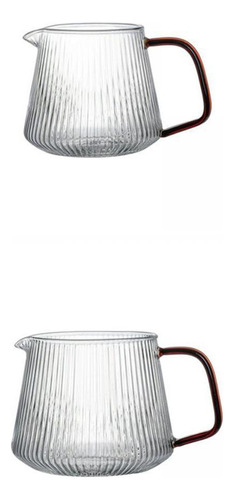 2x Cafetera Transparente Compatible Con Compartir Con Asa