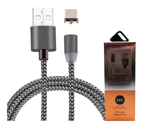 Cable Magnetico Usb Micro Usb V8 Punta Imantada 360