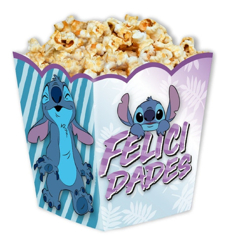 Cajita Pochoclera X 6 U Cumpleaños Infantil Disney