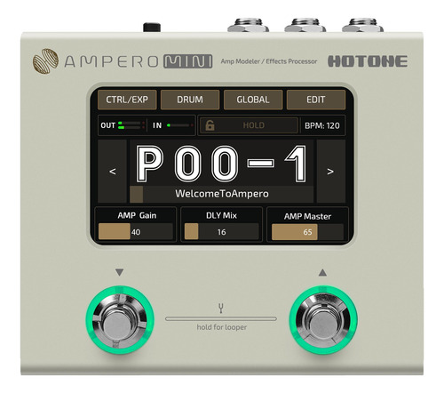 Amplificador De Bajo Hotone Ampero Mini Mp-50, Color Blanco