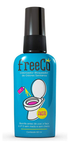 Bloqueador De Odores Odorizador 60ml Fragrâncias Freecô