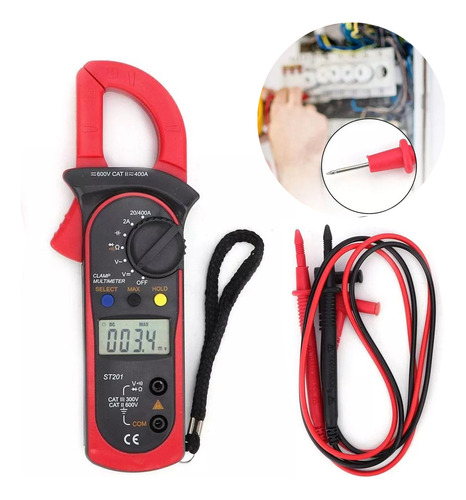 Pinza Amperimétrica Digital St201 400a