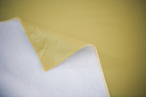 Mantel Cuerina Impermeable Cuadrado 1.40x1.40 Ecocuero Color Dorado Liso