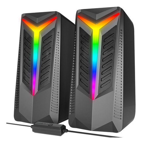 Portable Multimedia Rgb Speaker Altavoz De La Computadora