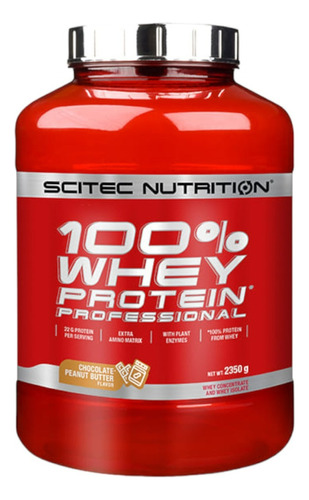 Proteina 100% Whey Professional 78 Serv. - Scitec Nutrition Sabor Chocolate Peanut Butter
