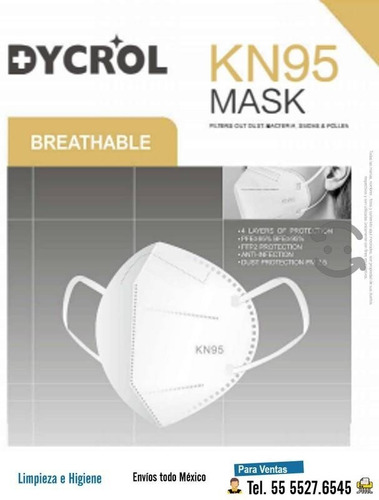 Mascarilla Kn95 Certificada Dycrol Premium