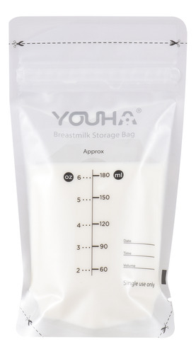 Bolsas Almacenamiento Leche Materna Youha 180 Ml/6 Oz 50 Pie