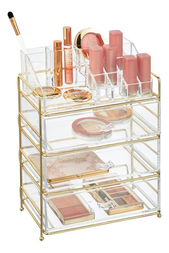 Mdesign Organizador De Maquillaje  Práctica Caja Transparen