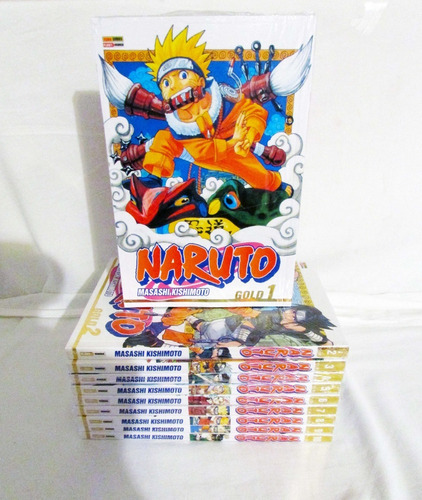 Mangás Naruto Gold Vols. 1 Ao 10 + 1 Brinde! (em Português) (Usado)