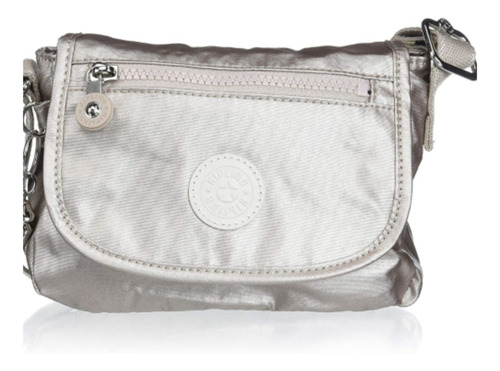 Kipling Cartera Bandolera (pequeña) Silver Metallic Sabian