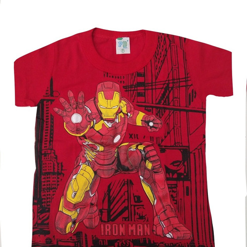 Imagem 10 de 10 de Kit Atacado C/6 Camiseta Infantil Menino Personagem Herois