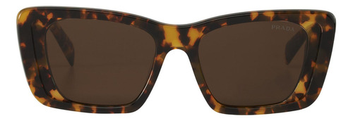Prada Spr 08ys 01v-8c1 Oversized Rectangular Honey Havana (Usado)