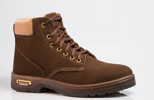 Bota New Holland Chocolate Con Cordones